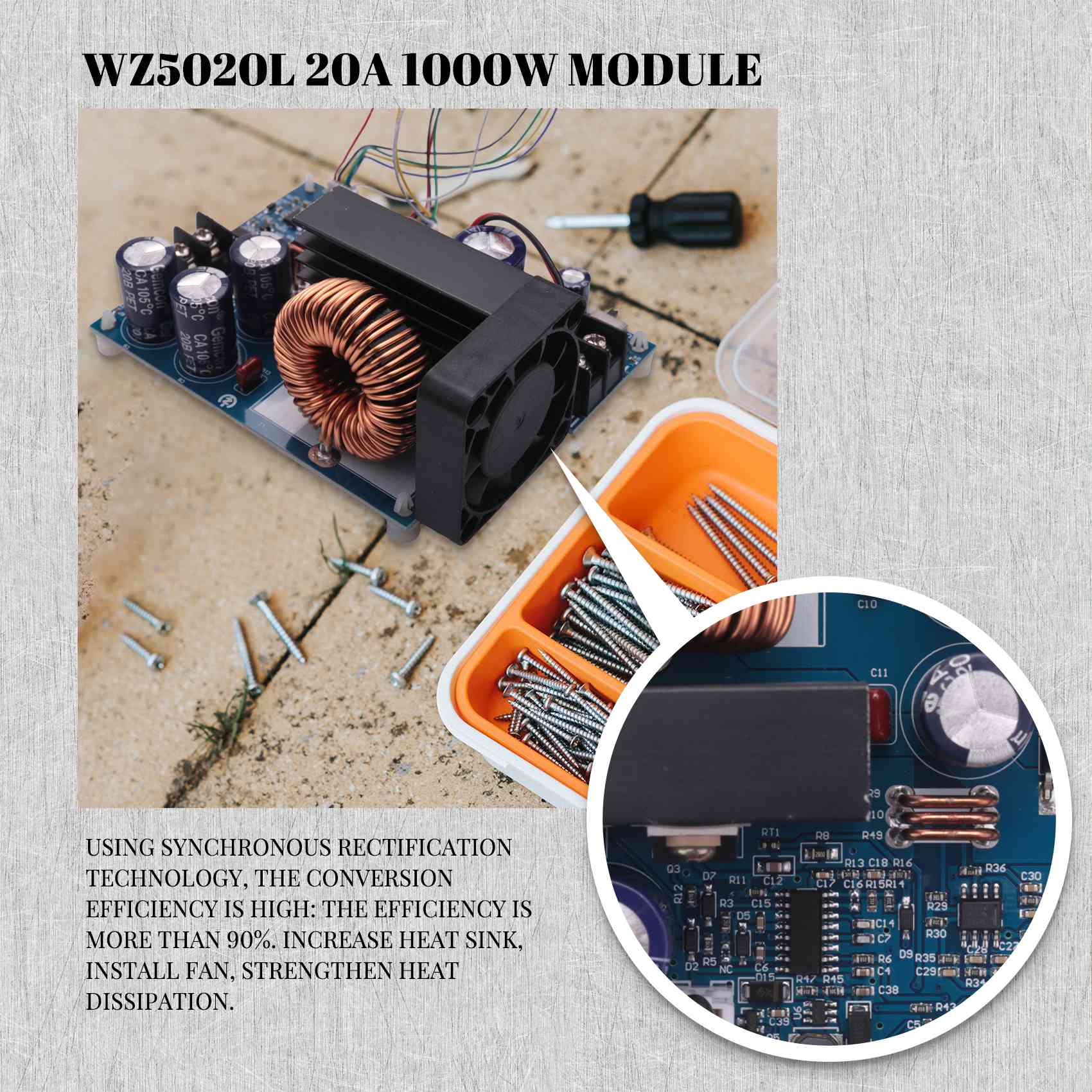AC18(保証付き) WZ5020L 20A 1000W D - Step Down Dc Power Supply Module 1000W のレビューと価格